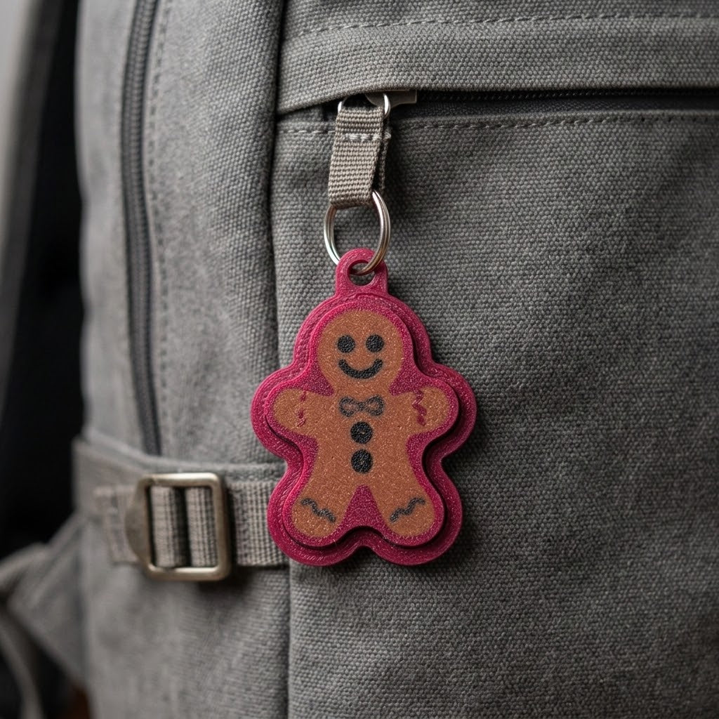 Gingerbread man fidget clicker