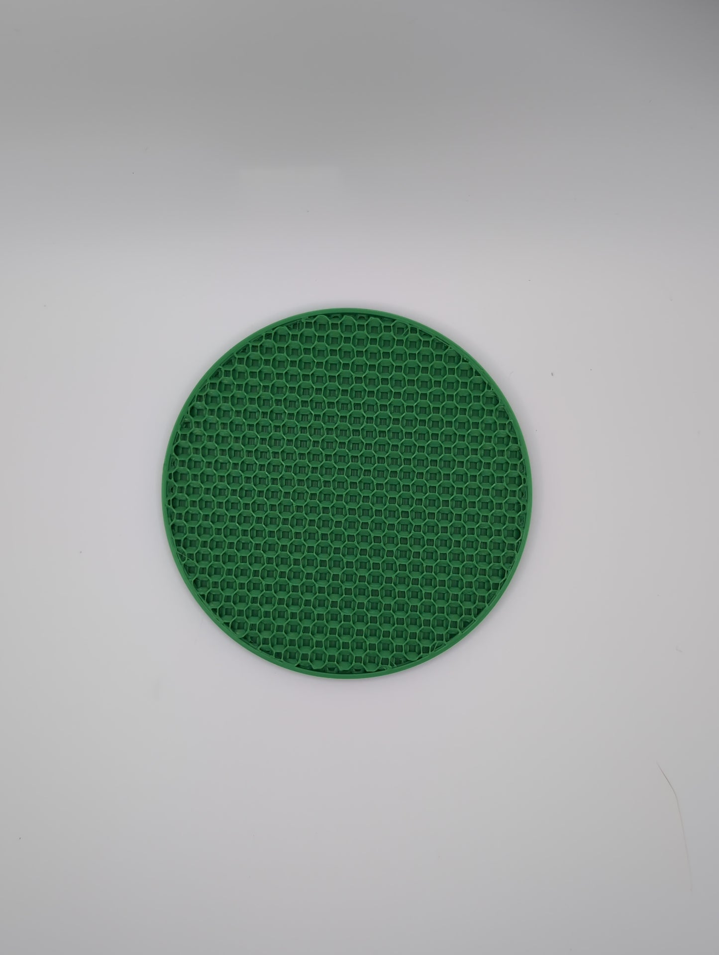 3d printed green 3d honeycomb infill coaster
