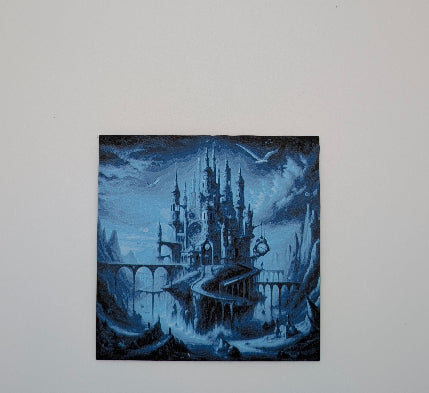 hueforge image of a dark castle