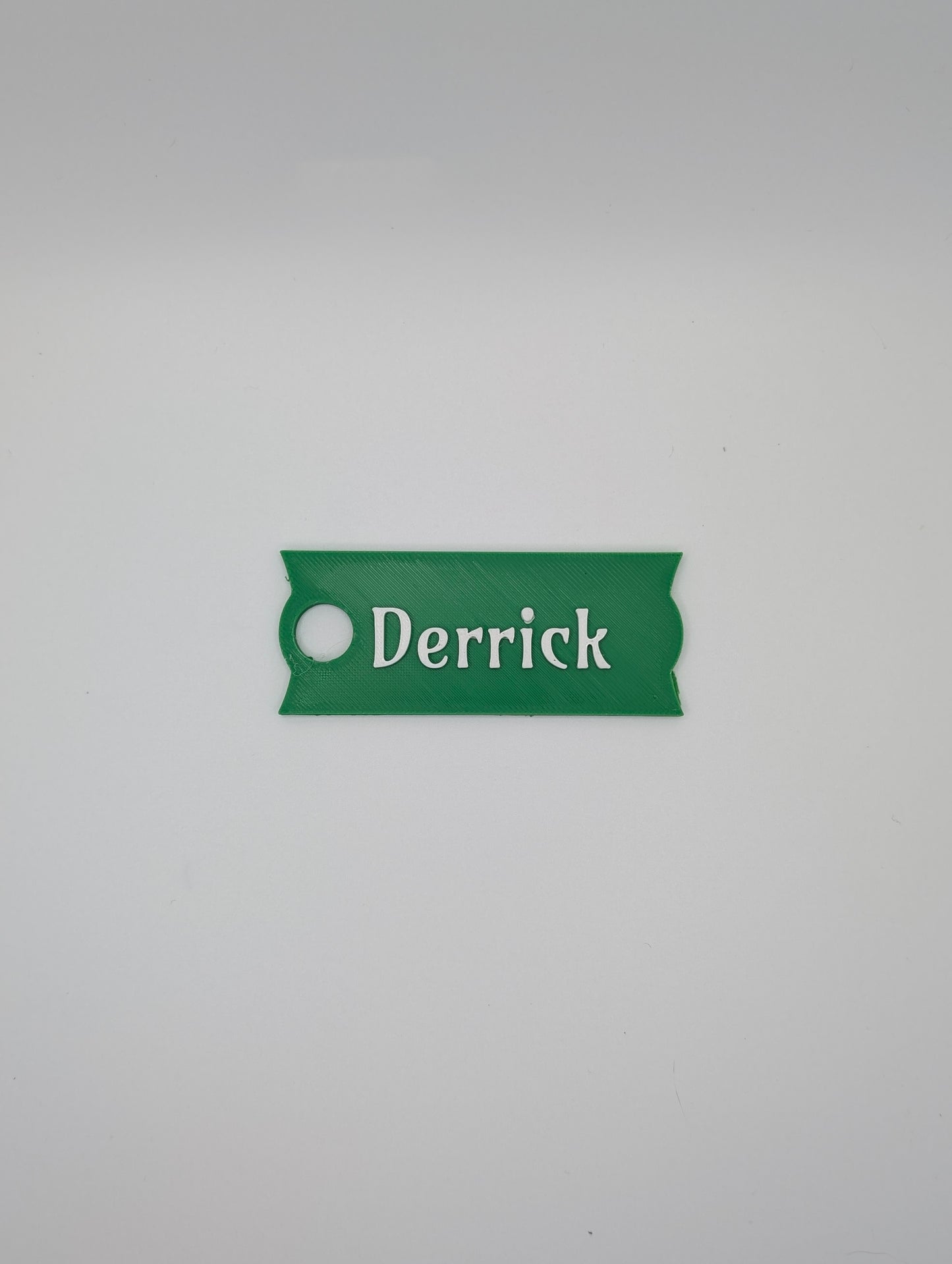 green customizable large name plate