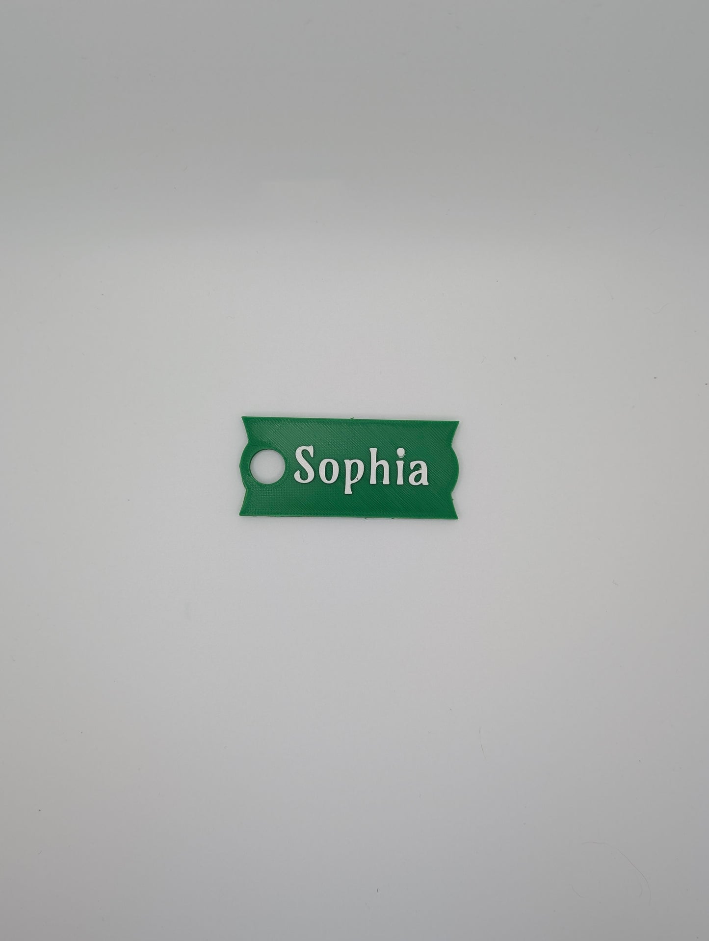 green customizable small name plate