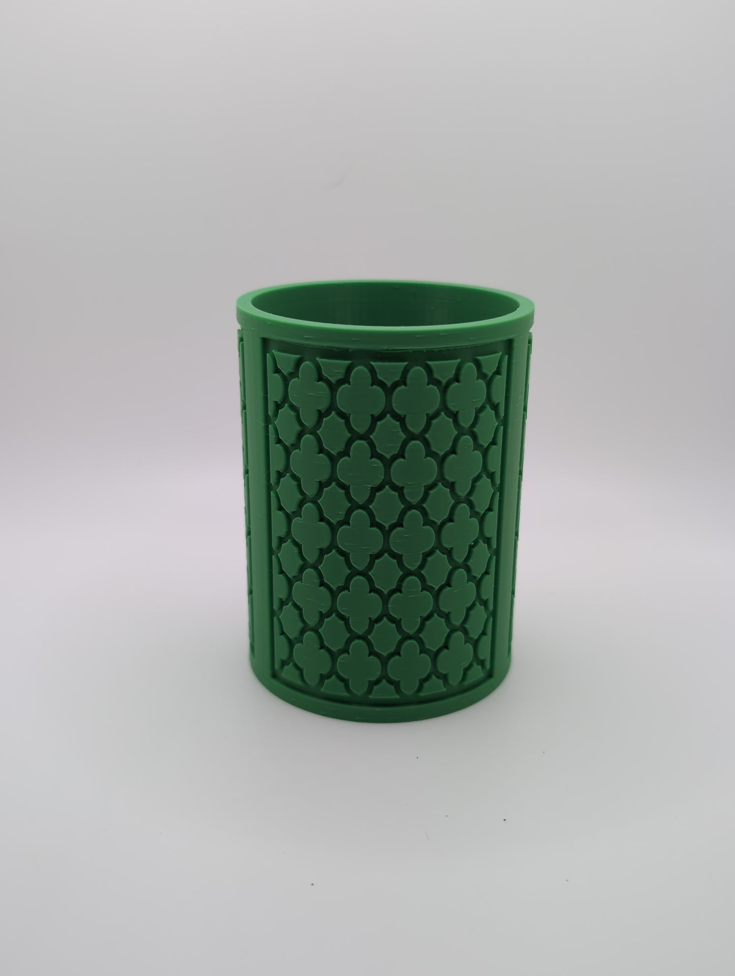 green rose pattern planter