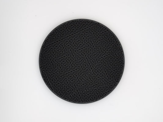 3d printed black hilbert curve infill coaster