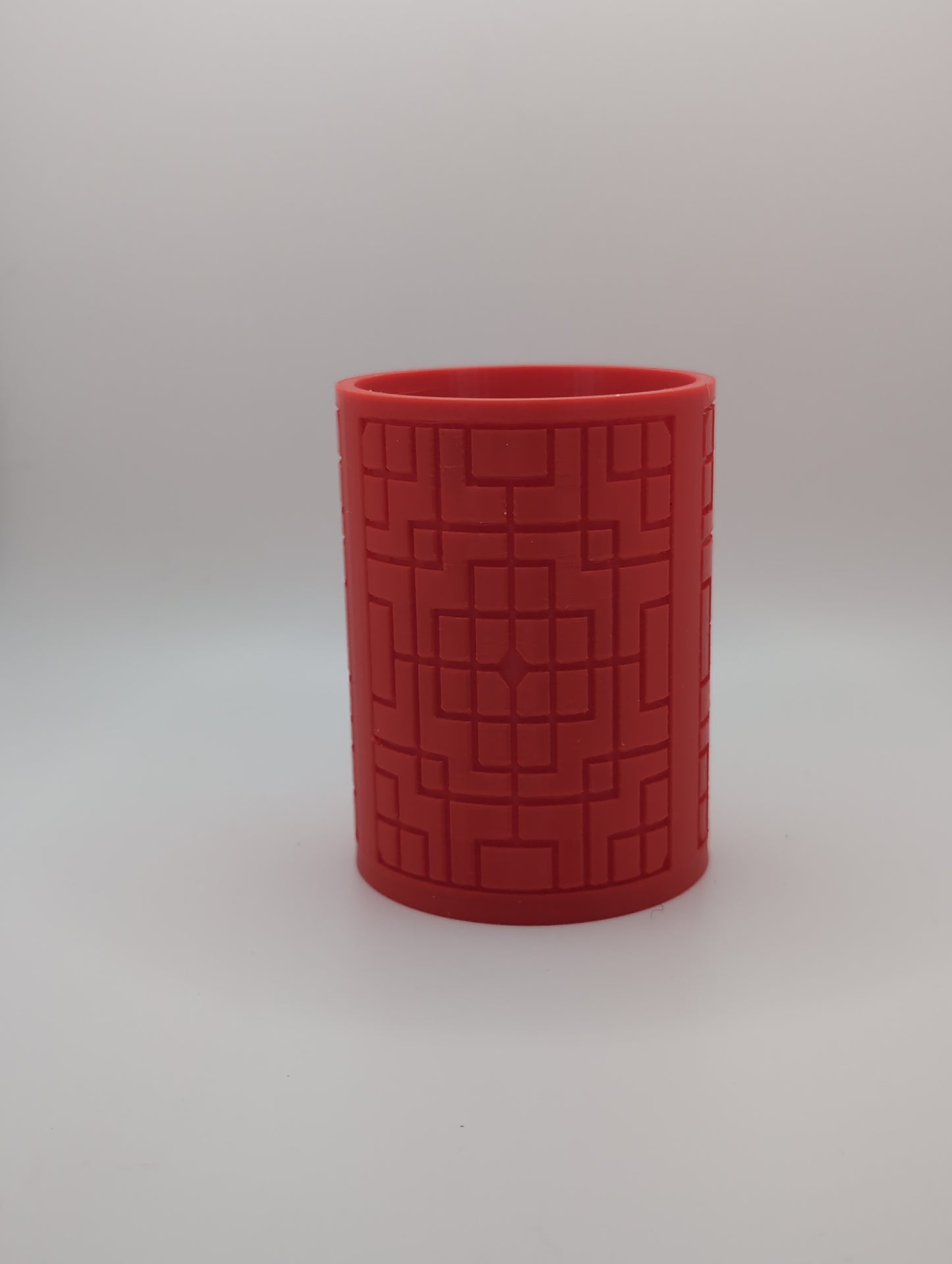 red square pattern planter