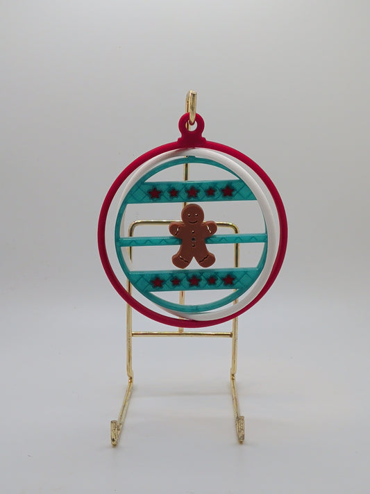 Gingerbread man with stars ornament