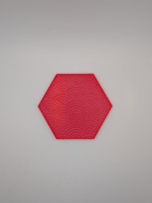 Sun pattern coaster