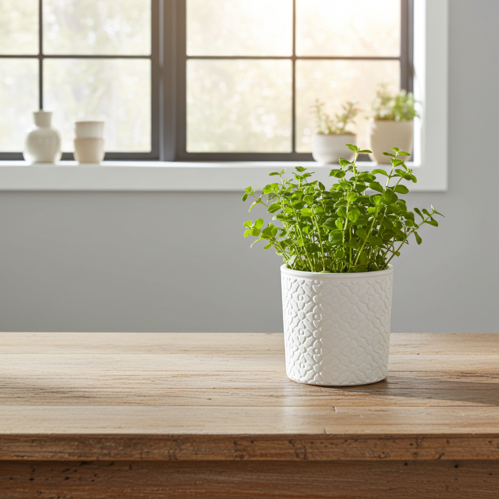 flower pattern planter