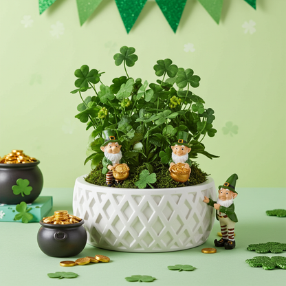 Criss cross pattern planter