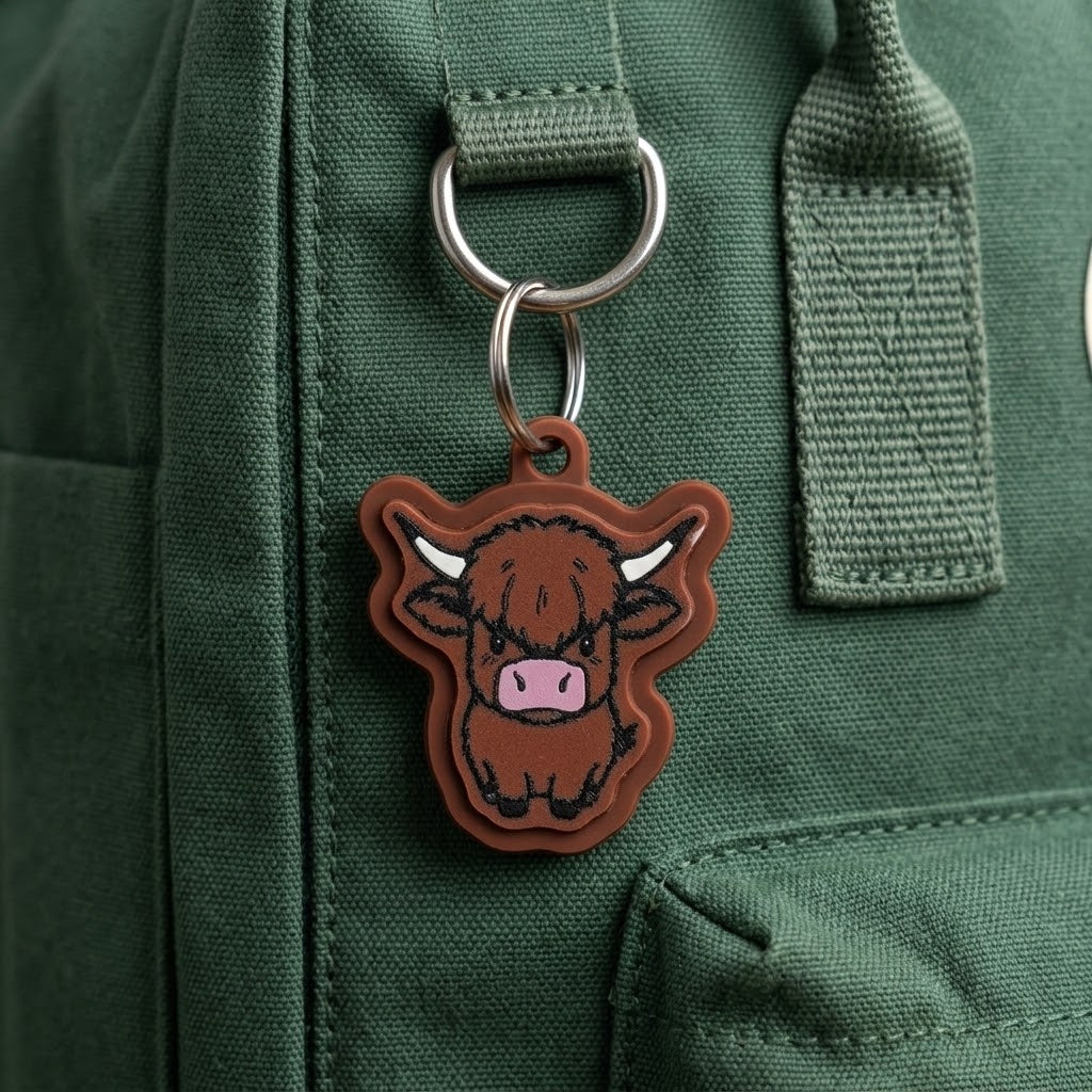Highland cow fidget clicker