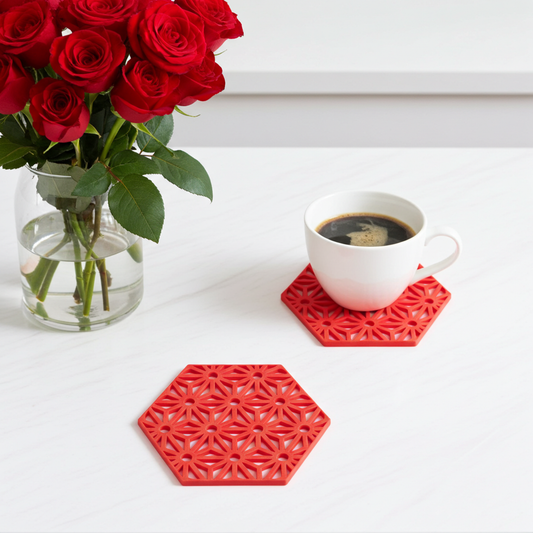 Star circle pattern coaster