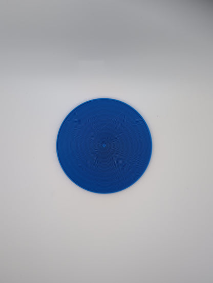 3d printed blue arch chords infill coaster