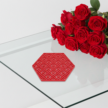 Square pattern coaster