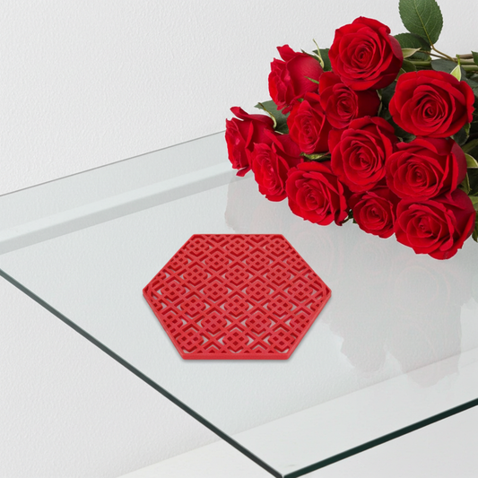 Square pattern coaster