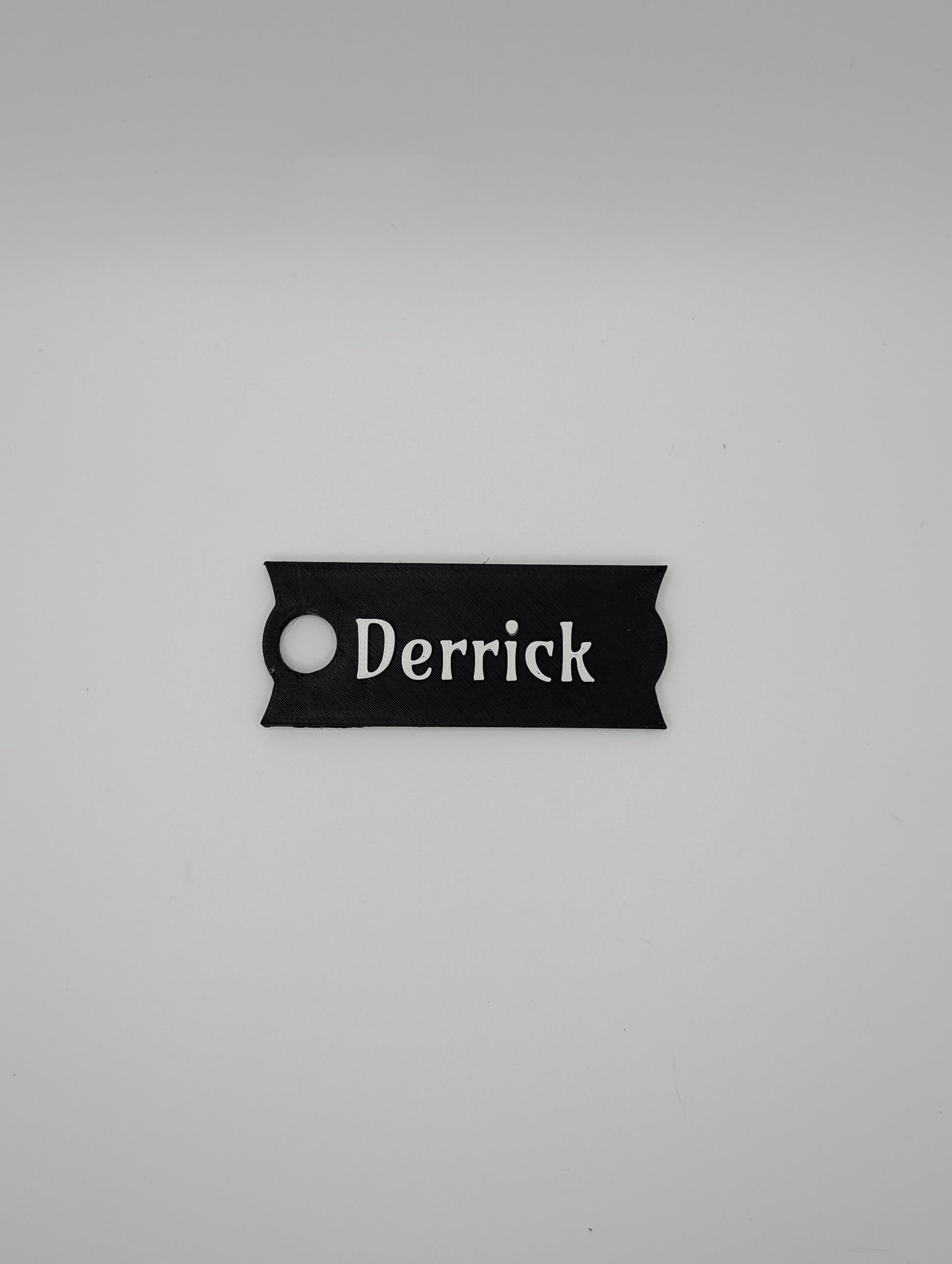 black customizable large name plate