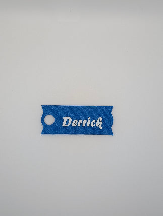 blue customizable large name plate