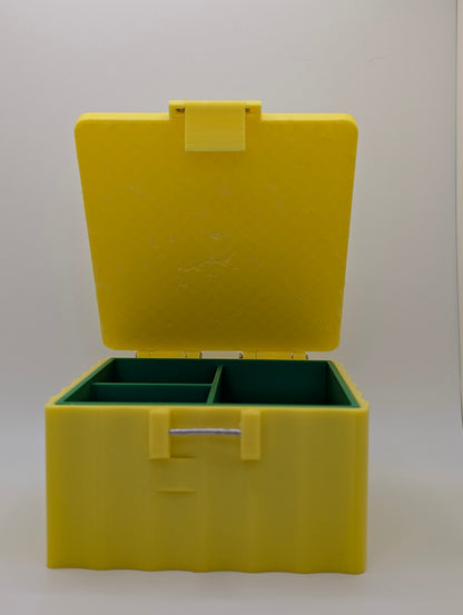 close up view of box with lid open