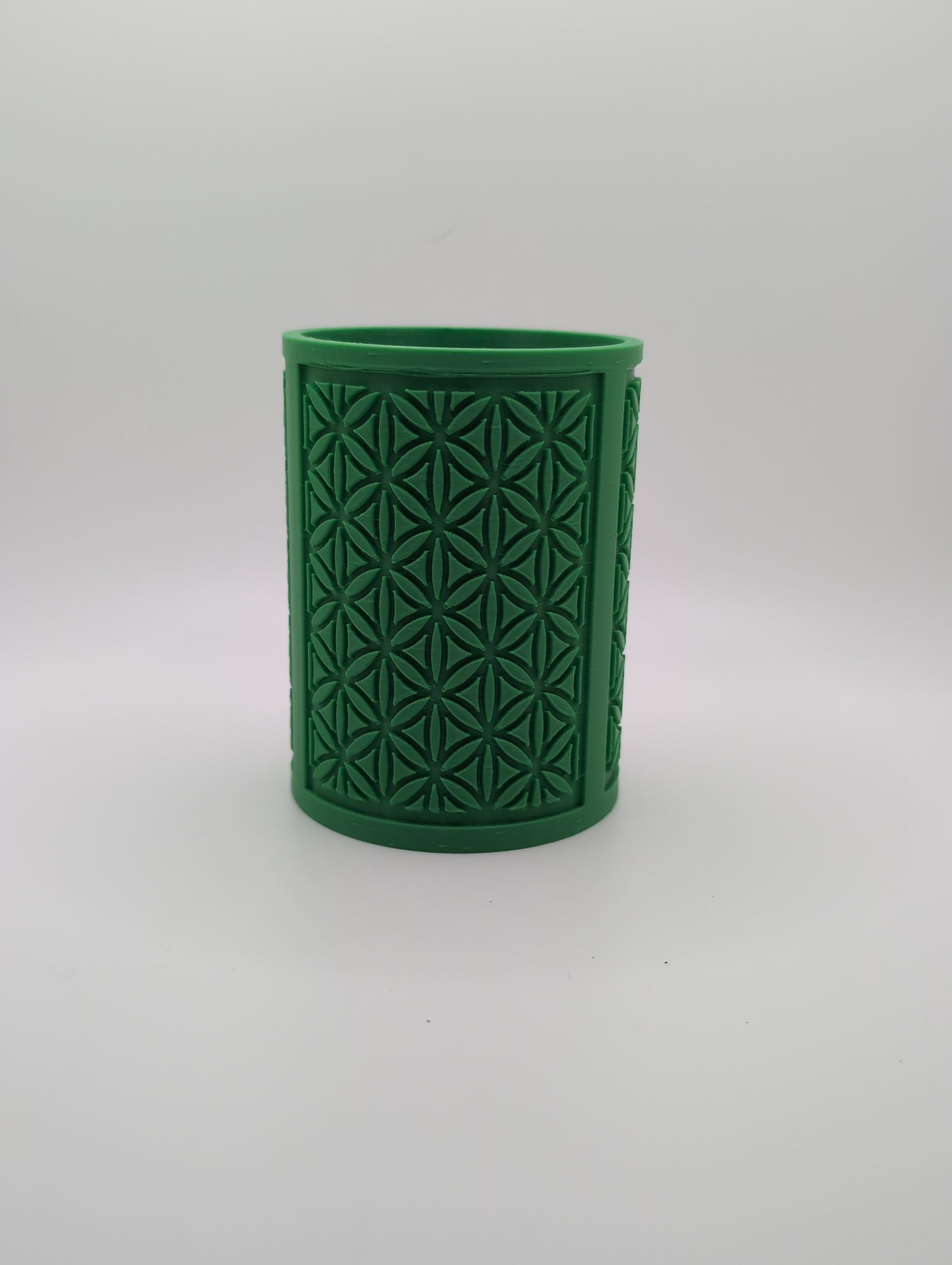 green oval flower planter