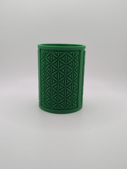 green oval flower planter