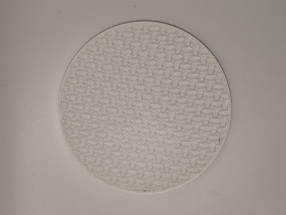 3d printed white gyroid infill coaster