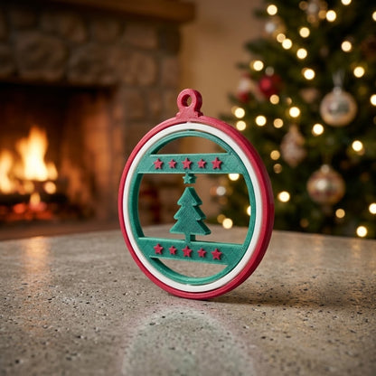 Christmas tree with stars ornament