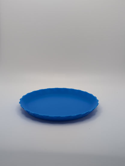 blue patterned plate