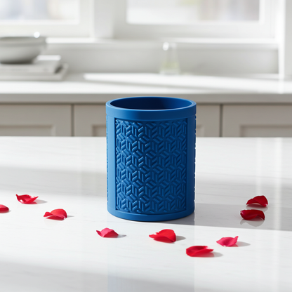 Art Deco cube pattern planter