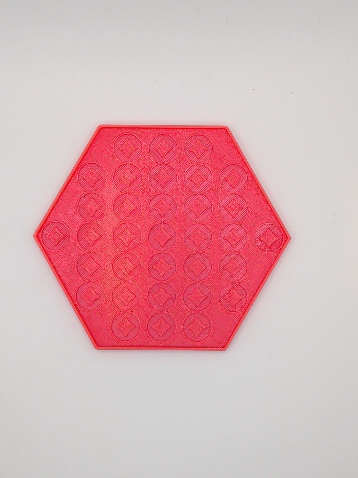 Circle star pattern coaster