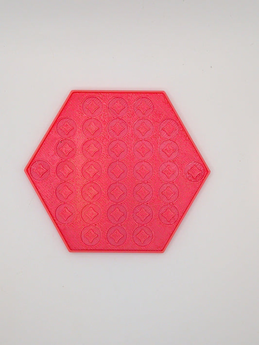 Circle star pattern coaster