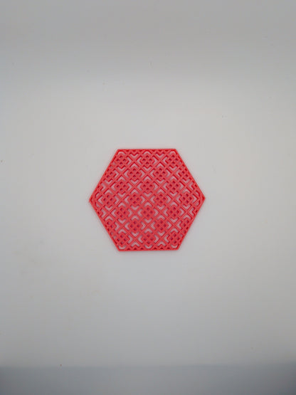 Square pattern coaster