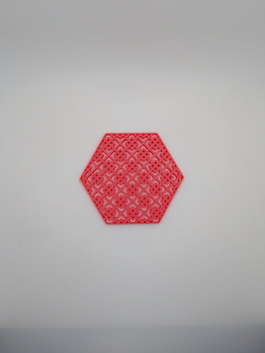 Square pattern coaster