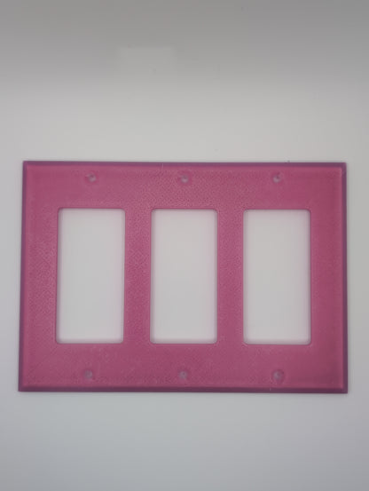 glow in the dark triple light switch cover