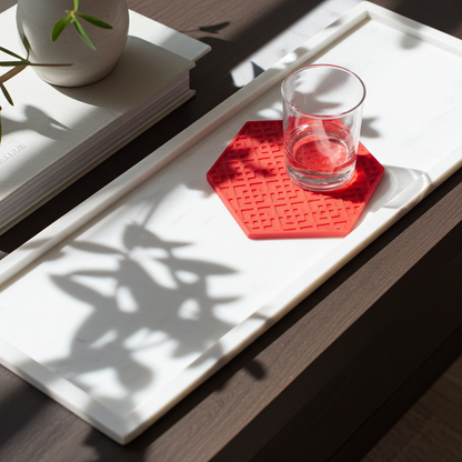 Square pattern coaster